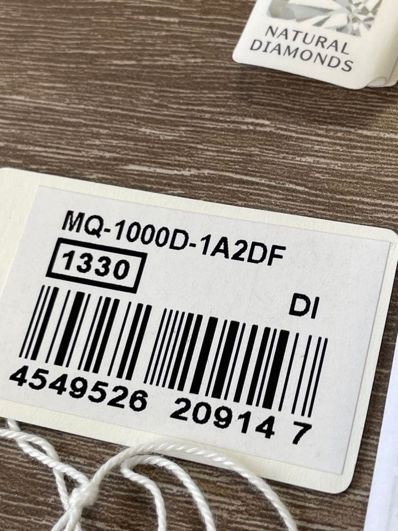 CASIO MQ-1000D-1A2DF ダイヤ入りチプカシ　チープカシオ