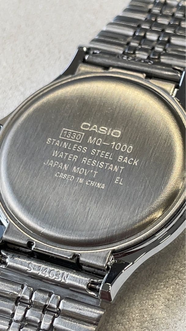 CASIO MQ-1000D-1A2DF ダイヤ入りチプカシ　チープカシオ