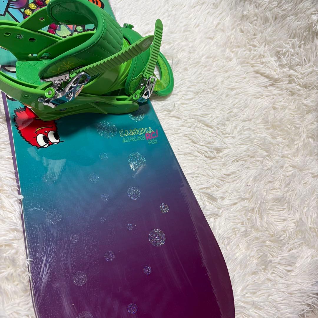 SABRINA× burton バインディング付　スノーボードセット　142