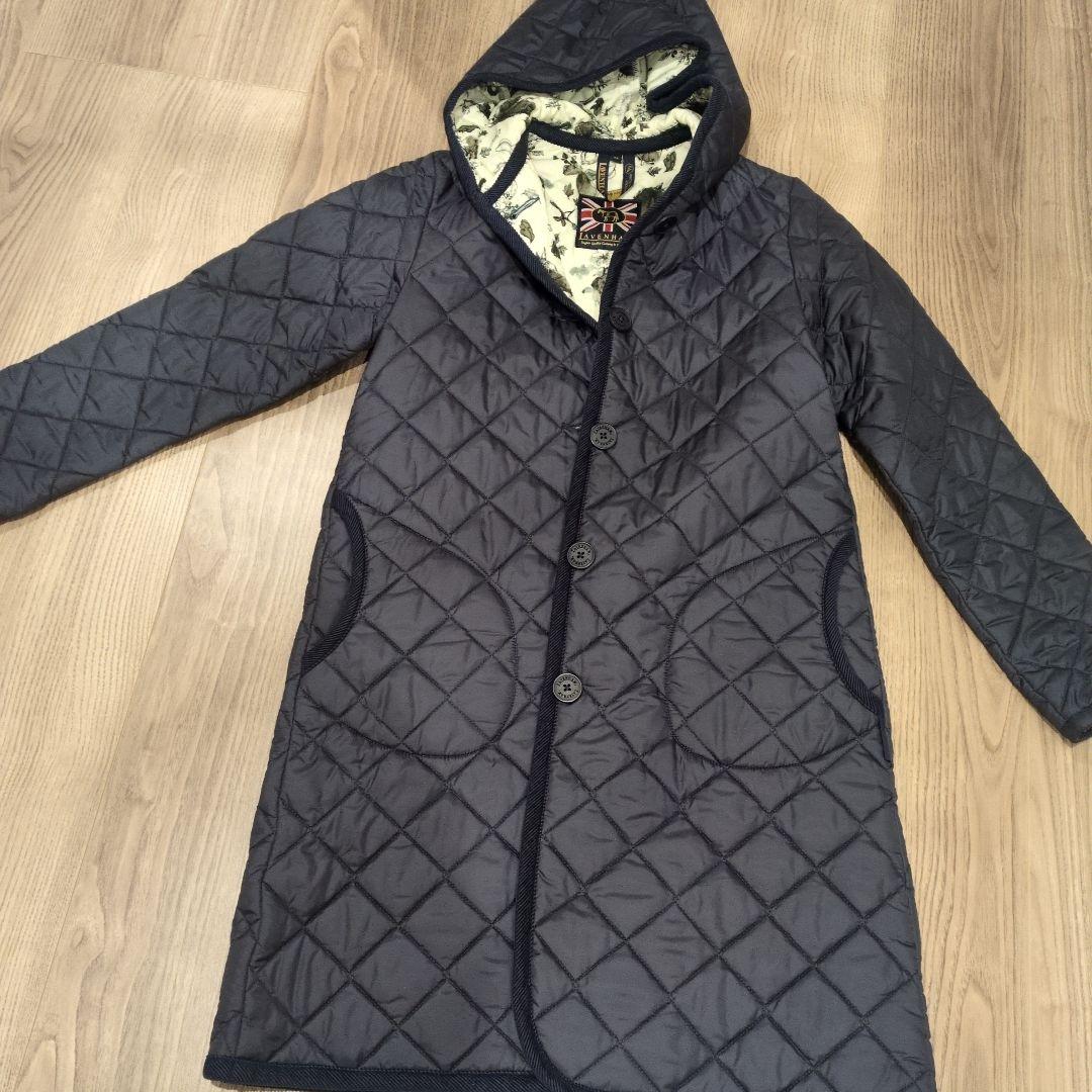 LAVENHAM ネイビー キルティングコート 38
