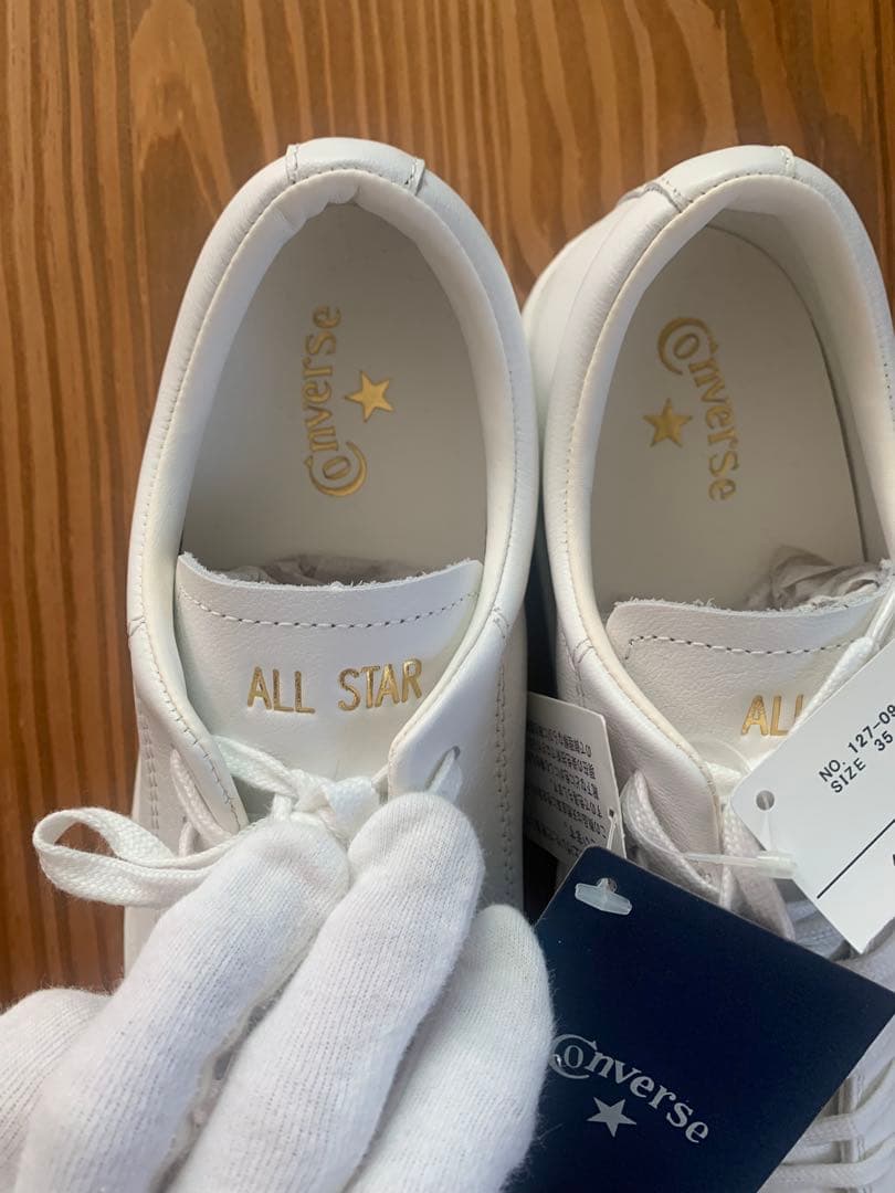 ⭐︎新品未使用⭐︎Converse All Star ホワイトレザースニーカー