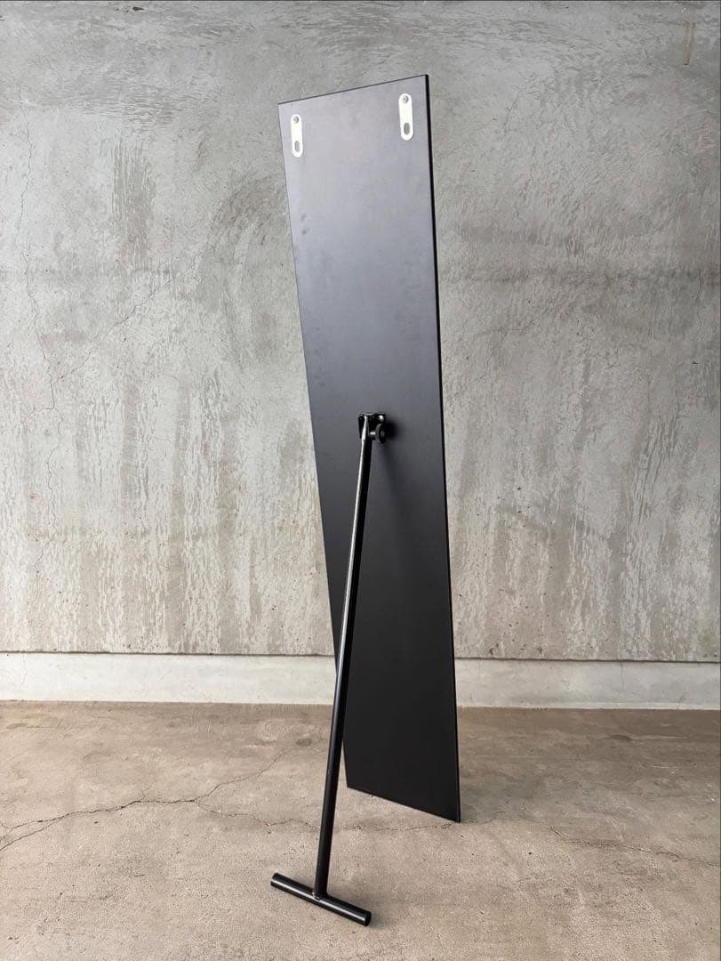 ビンテージ スタンドミラー フレームレス 姿見 全身鏡 スペースエイジ レトロ