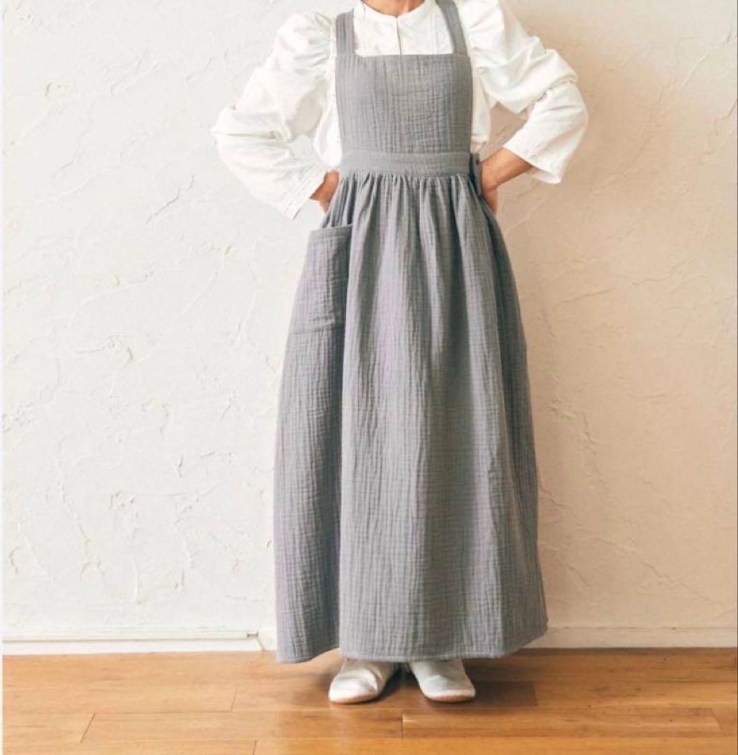値下げ！！【新品未使用】Parsley エプロン グレー