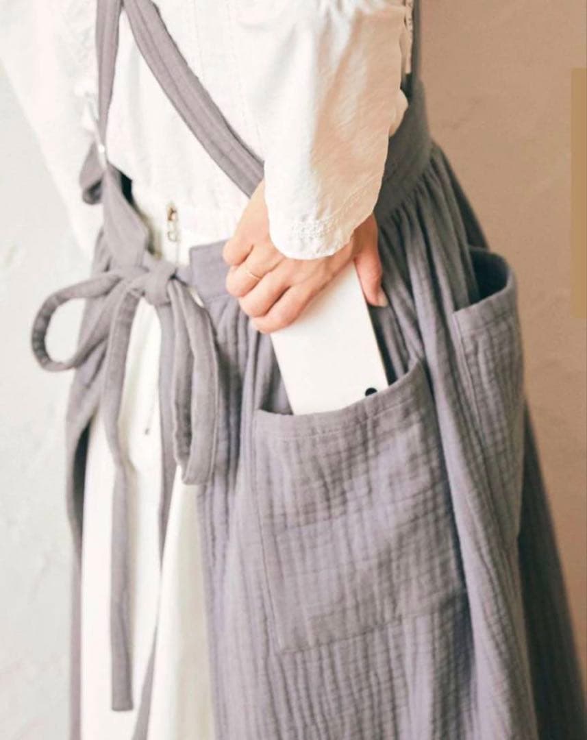 値下げ！！【新品未使用】Parsley エプロン グレー