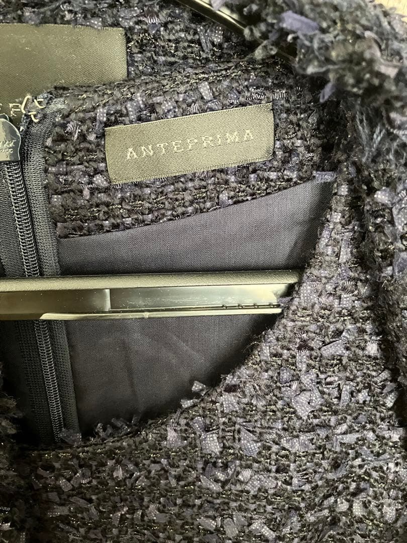 アンテプリマ　ツイード　ジャケット　ワンピース　セット　ネイビー　フォーマル