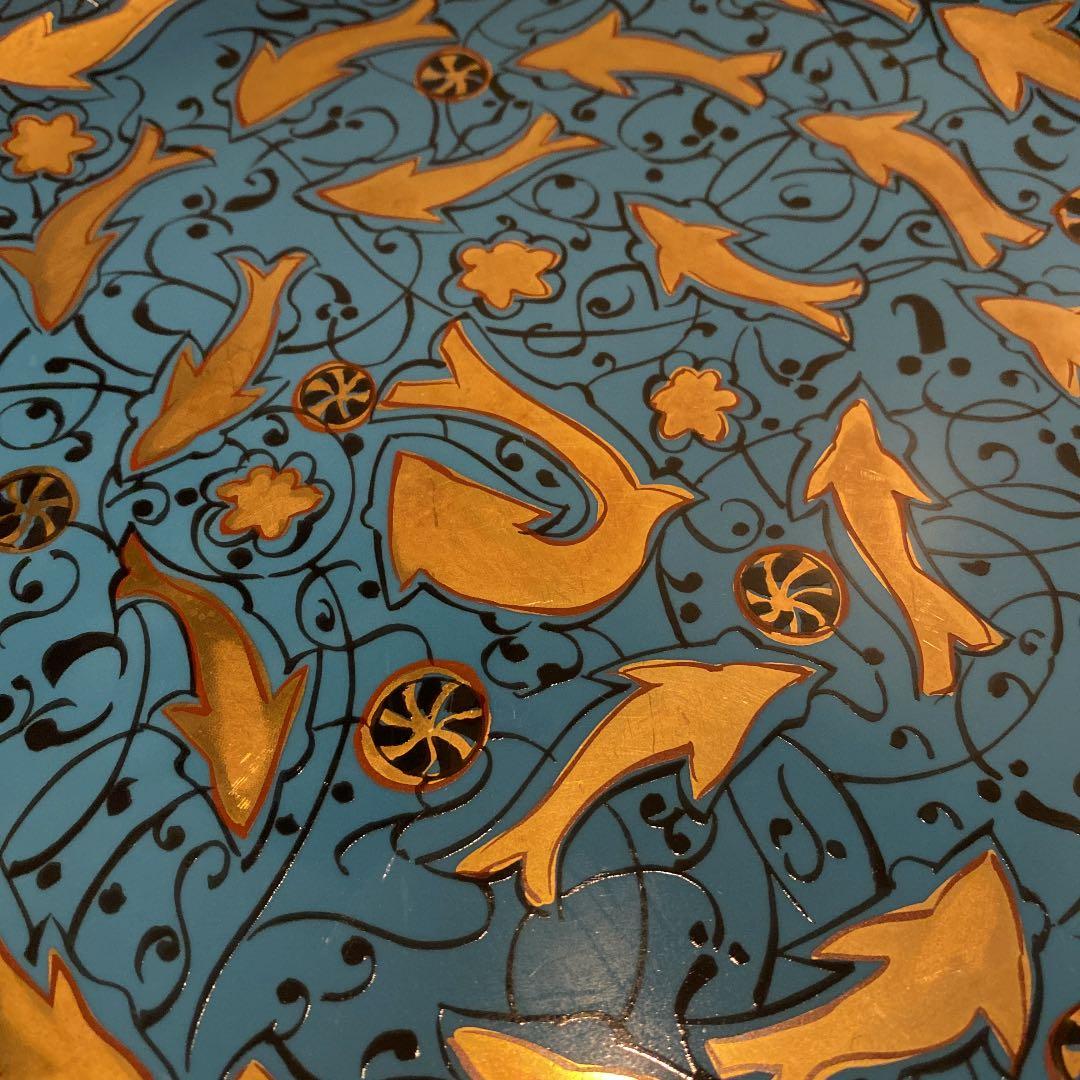 人間国宝 加藤卓男 加藤幸兵衛 幸兵衛窯 青釉魚文皿 【KEIITO】