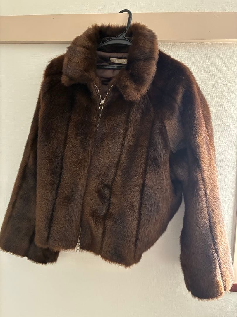 LEINWÄNDE ブラウンファーコート