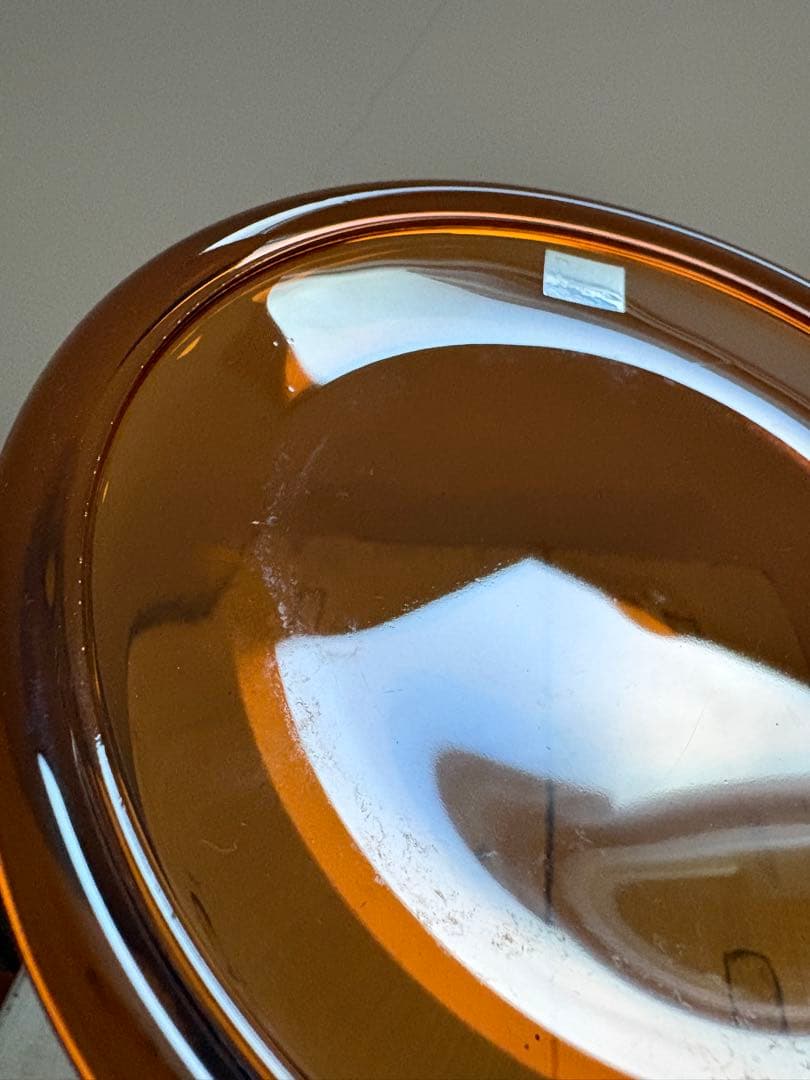 アラビアLuna ルナ　ガラスプレート　4枚セットブラウン　フィンランド