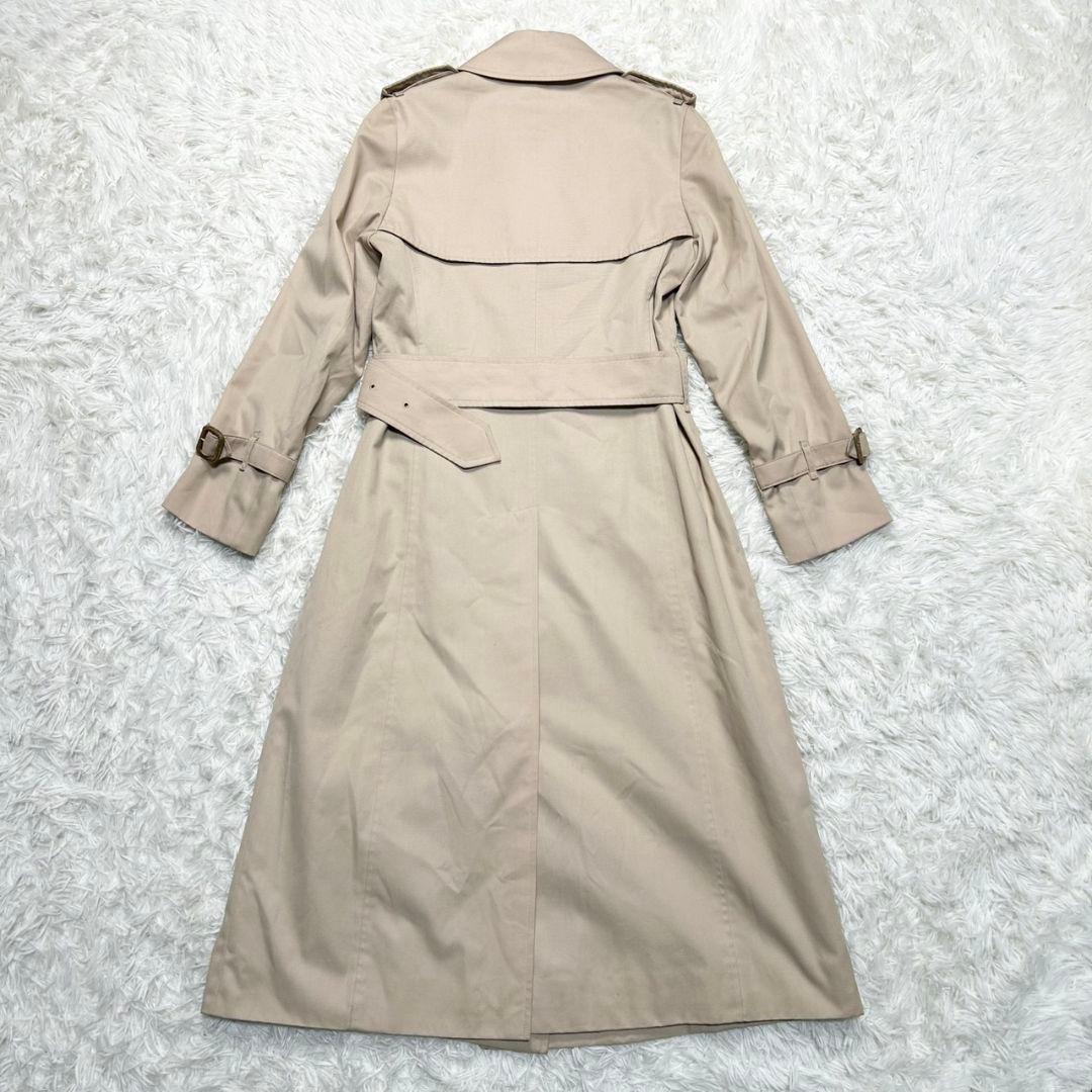 【美品】バーバリー トレンチコート メガチェック ベルト付き ベージュ 150