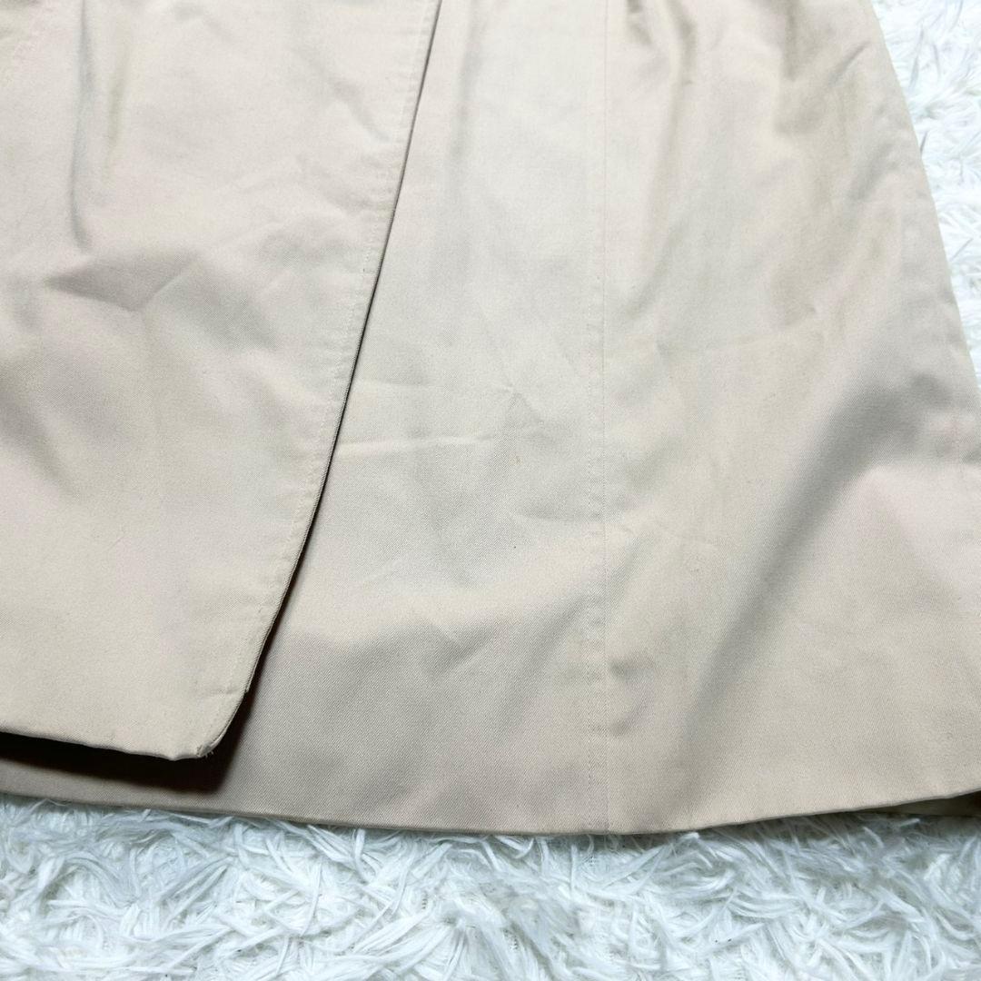 【美品】バーバリー トレンチコート メガチェック ベルト付き ベージュ 150