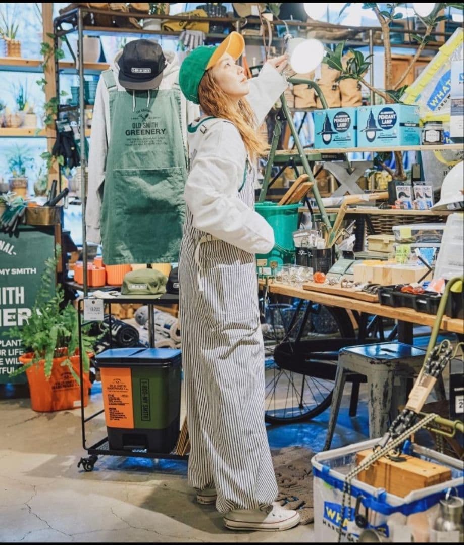 niko and…てぃらさん　ストライプ コットンオーバーオール