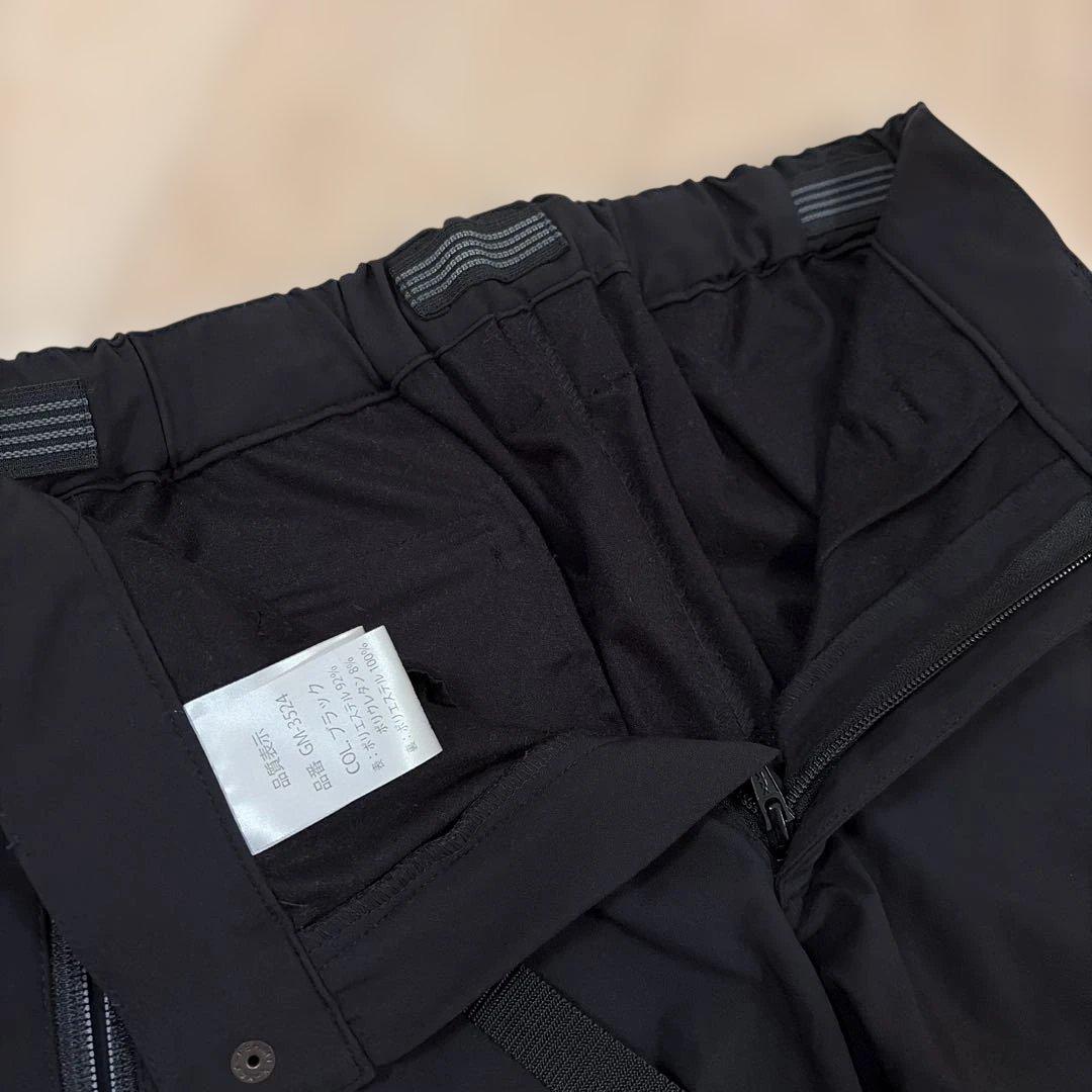 【がまかつ】美品 黒 ズボン 釣り フィッシングパンツ GM-3524