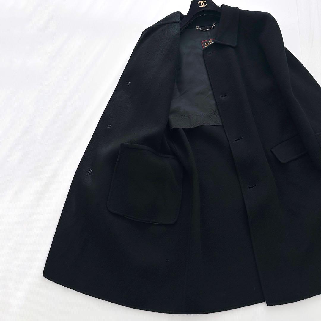 HERNO ヘルノ / 上質 カシミヤ100% ロングコート 50ブラック 黒