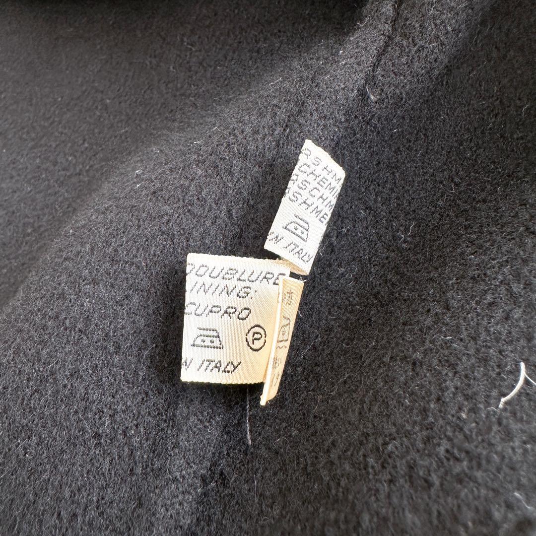 HERNO ヘルノ / 上質 カシミヤ100% ロングコート 50ブラック 黒