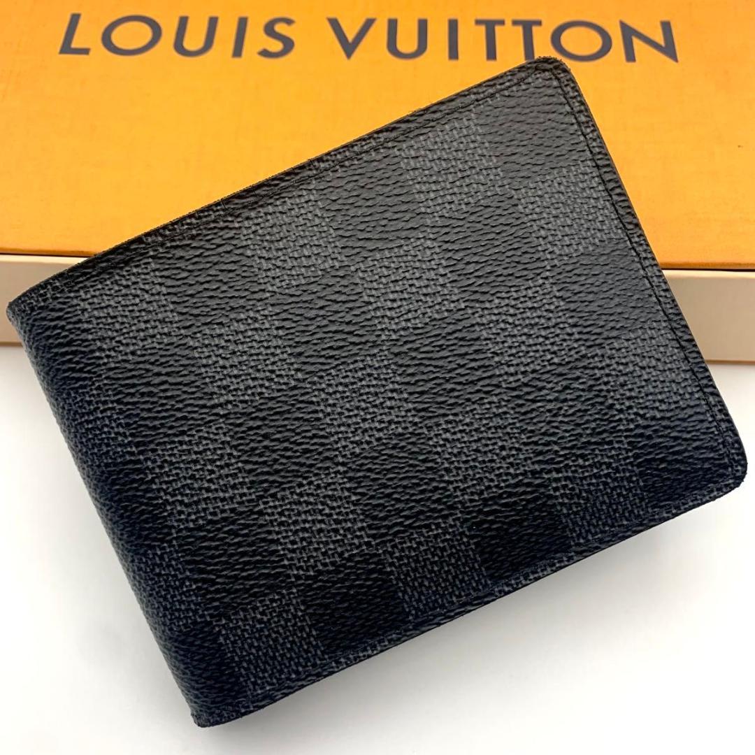 鑑定済み ルイヴィトン ポルトフォイユ ミュルティプル ダミエグラフィット 財布