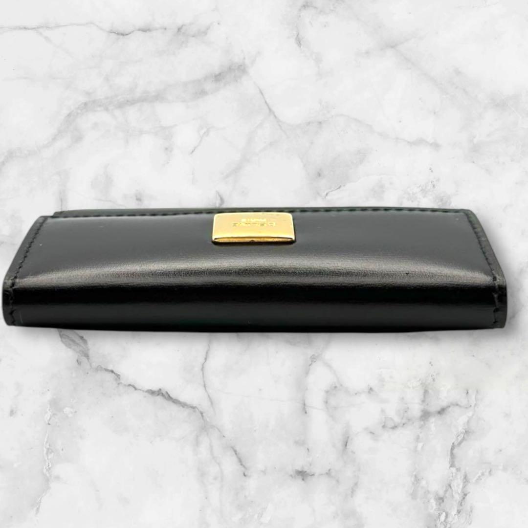 ヴィンテージ　セリーヌ　キーケース　ブラック　レッド　ゴールド　鍵　本革