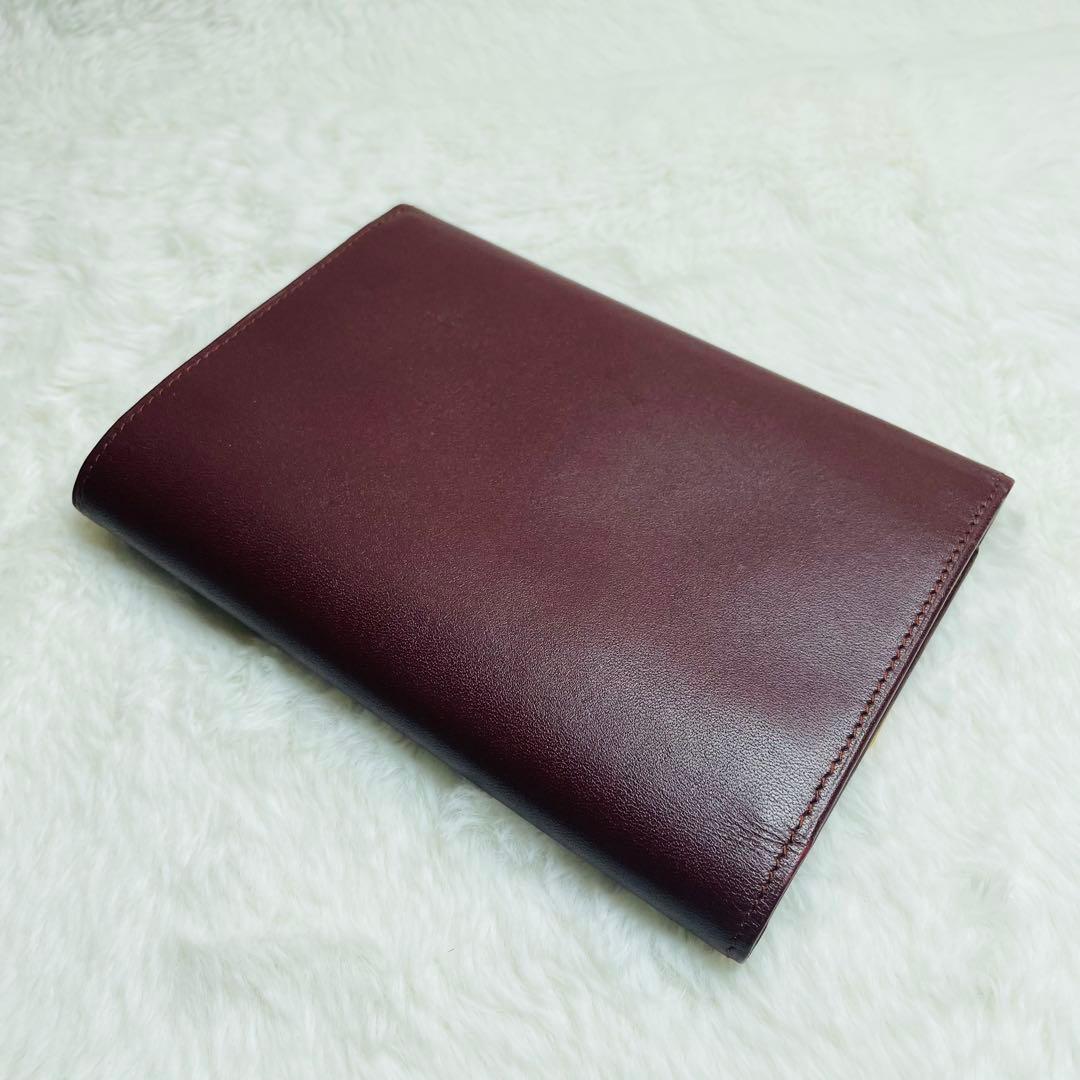 未使用級正規品Cartier カルティエ がま口 マストライン 三つ折り 希少