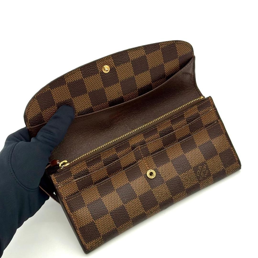 ルイヴィトン 長財布 ダミエエベヌ ポルトフォイユ エミリー ブラウン 1781