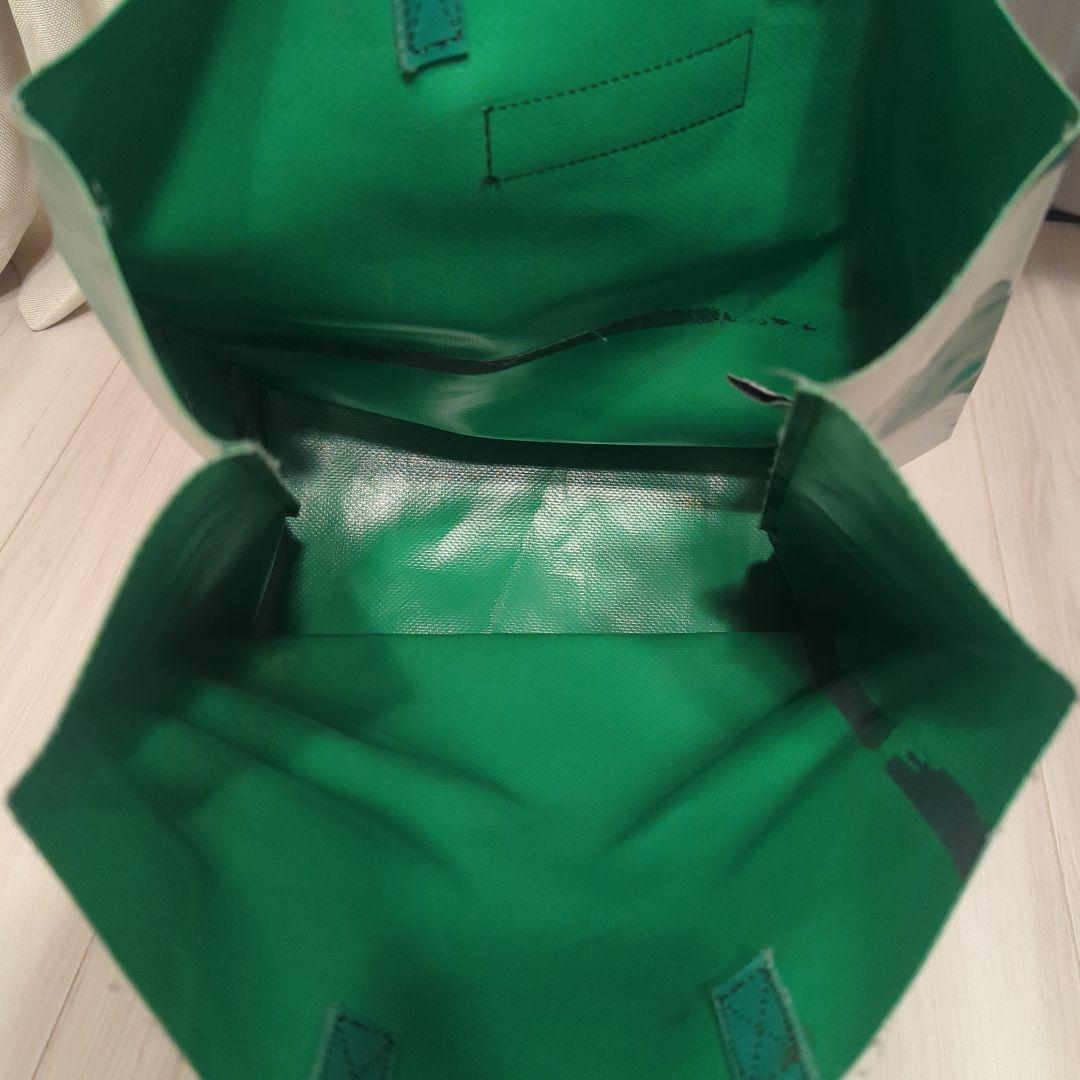 FREITAG バッグ 緑/白 ストライプ