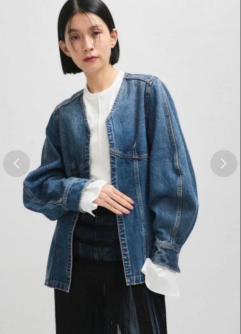 ADAM ET ROPÉ フロントホックデニムトップス