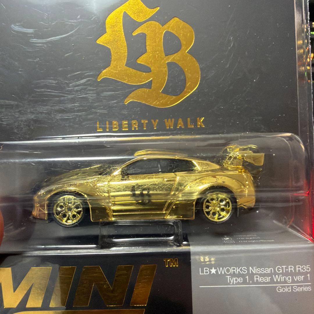 MINI GT LB★WORKS Nissan GT-R R35 ゴールド