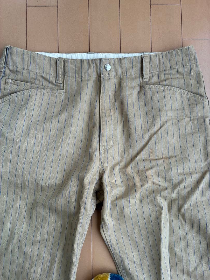 schott ヒッコリー　ストライプ　チノパン　ワークパンツ　アメカジ　ショット