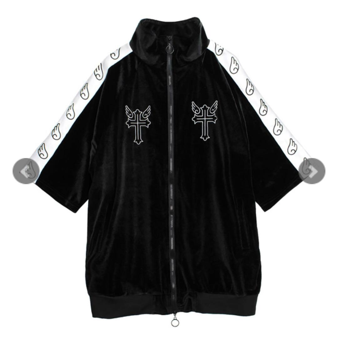 LISTEN FLAVOR 天界のベロア半袖ジャージ 地雷