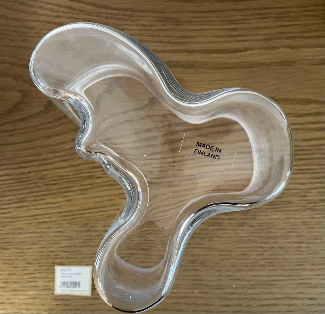  アアルトベース 120mm 花瓶 クリア　新品未使用