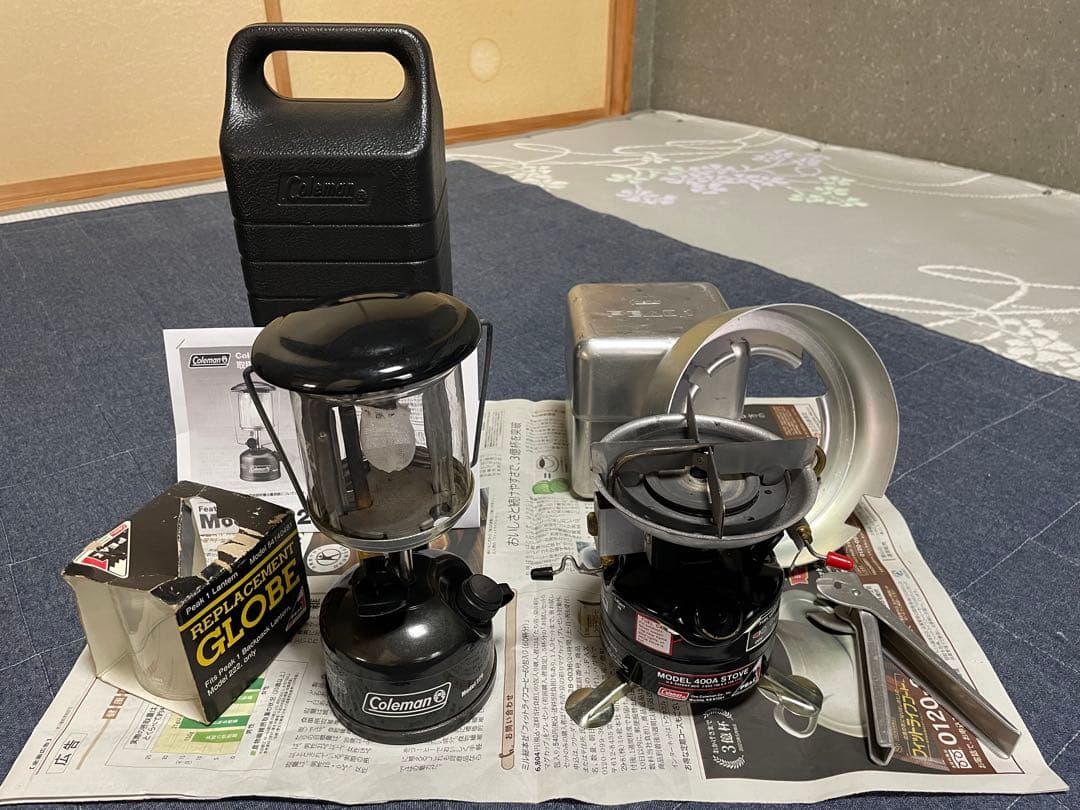 し*う様 Coleman！PEAK1 ストーブ（ケース付）+フェザーランタン（ケ