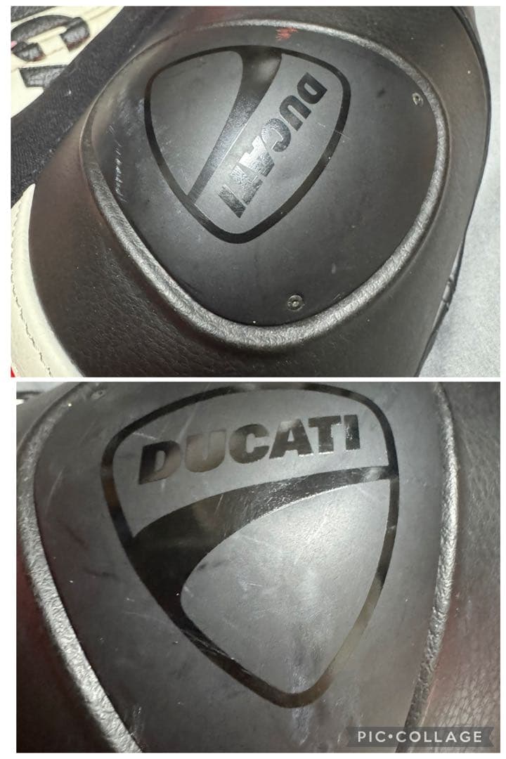 美品 DUCATI ダイネーゼ 立ち襟 本革 レザーライディングジャケット 50