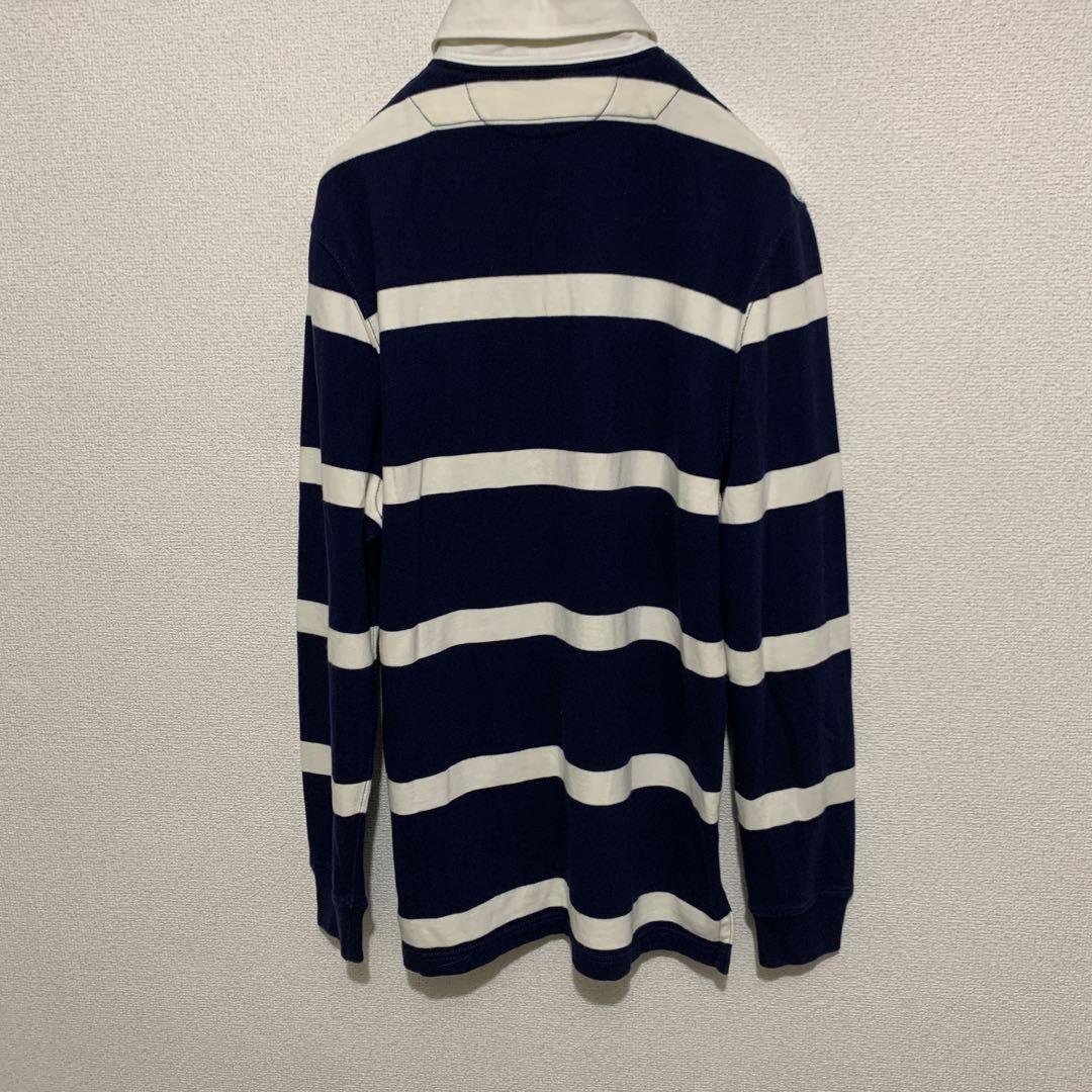 ラルフローレン ボーダー ラガーシャツ　ネイビー　ホワイト　常田大希　着用