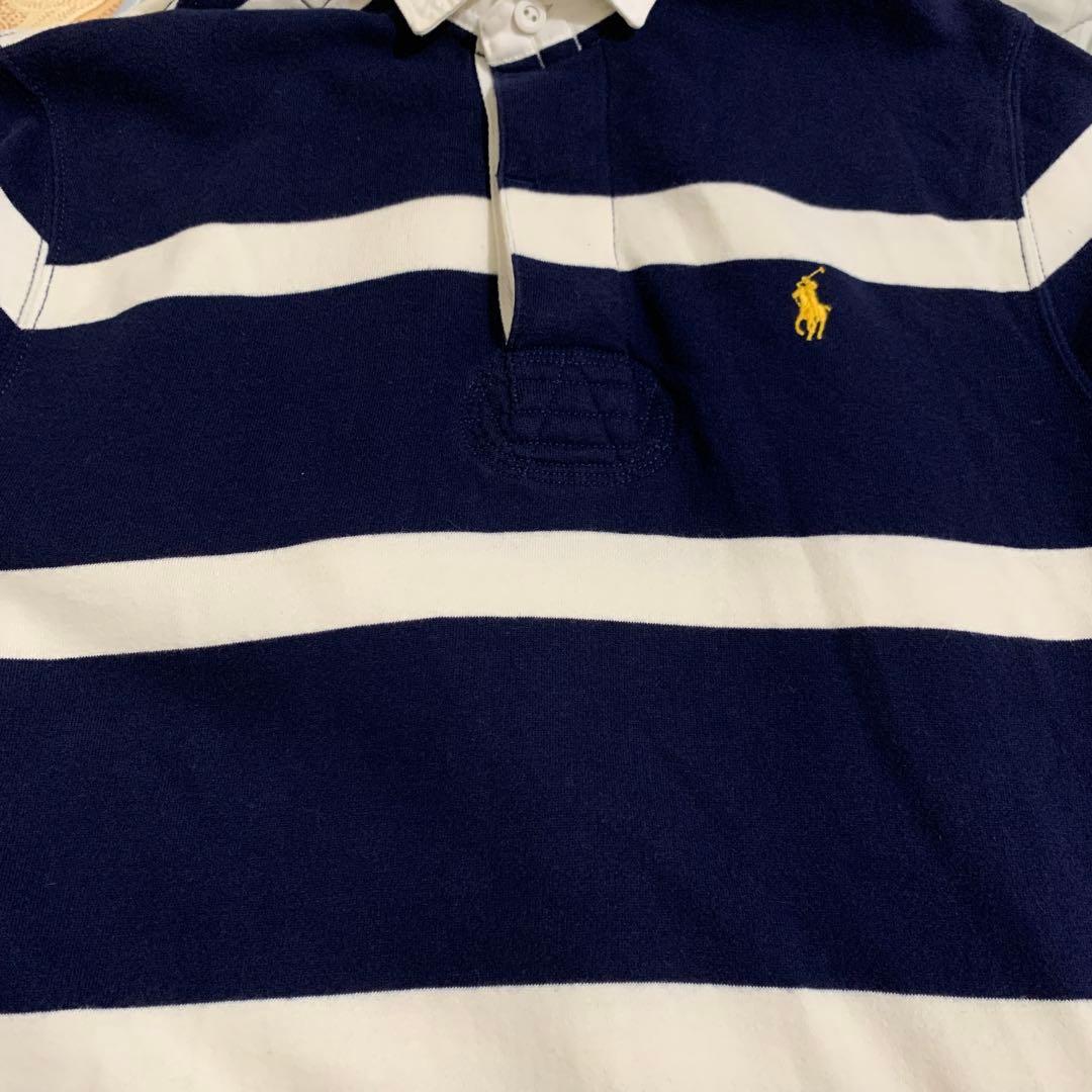 ラルフローレン ボーダー ラガーシャツ　ネイビー　ホワイト　常田大希　着用