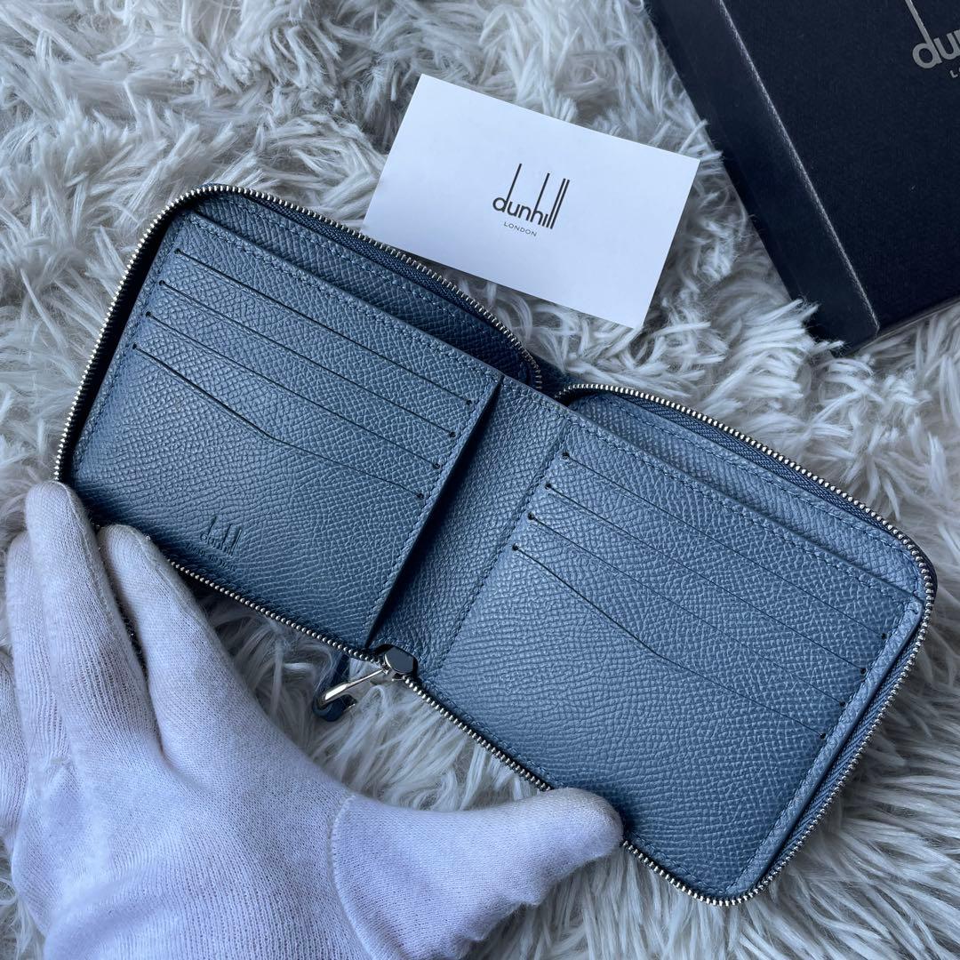 【極美品】ダンヒル ラウンドジップ 財布 二つ折り