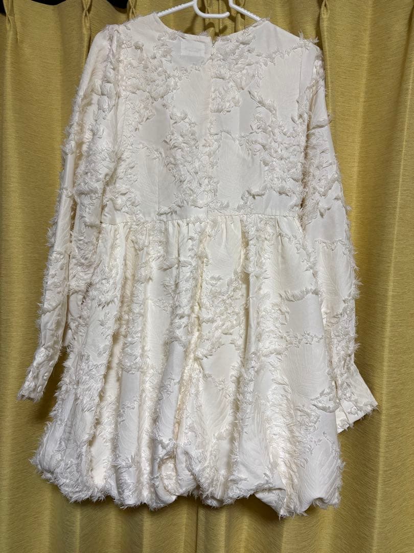 merry jenny バルーンリボンミニワンピース アイボリー