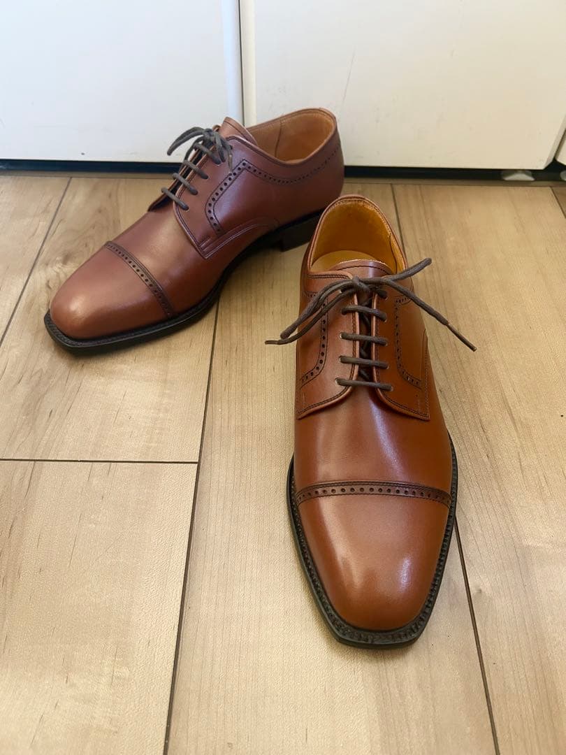 【極美品】SCOTCHGRAIN スコッチグレイン パンチドキャップトゥ 24