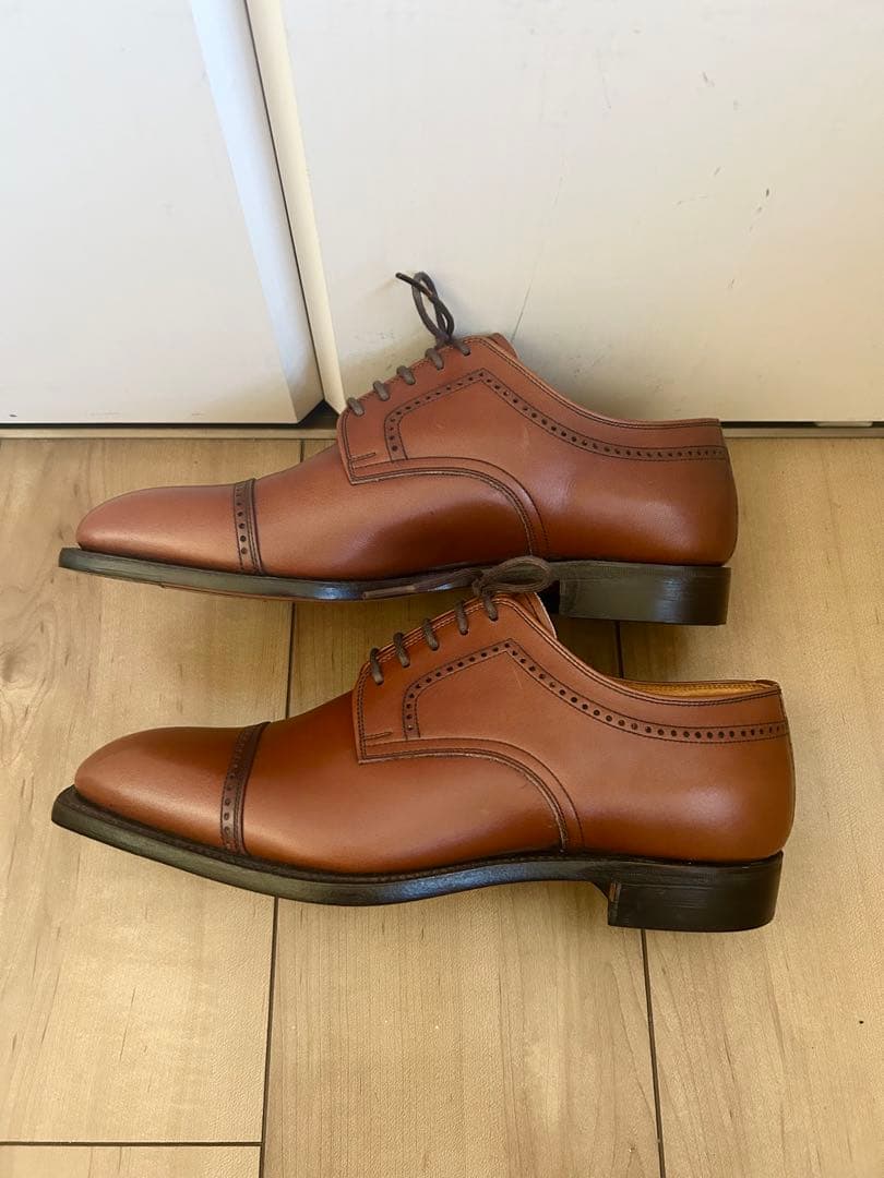 【極美品】SCOTCHGRAIN スコッチグレイン パンチドキャップトゥ 24