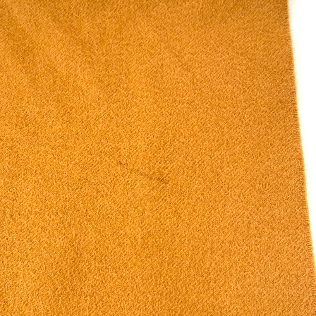 ロロピアーナ カシミヤ100% マフラー ロゴ入りプレート マスタード 男女兼用