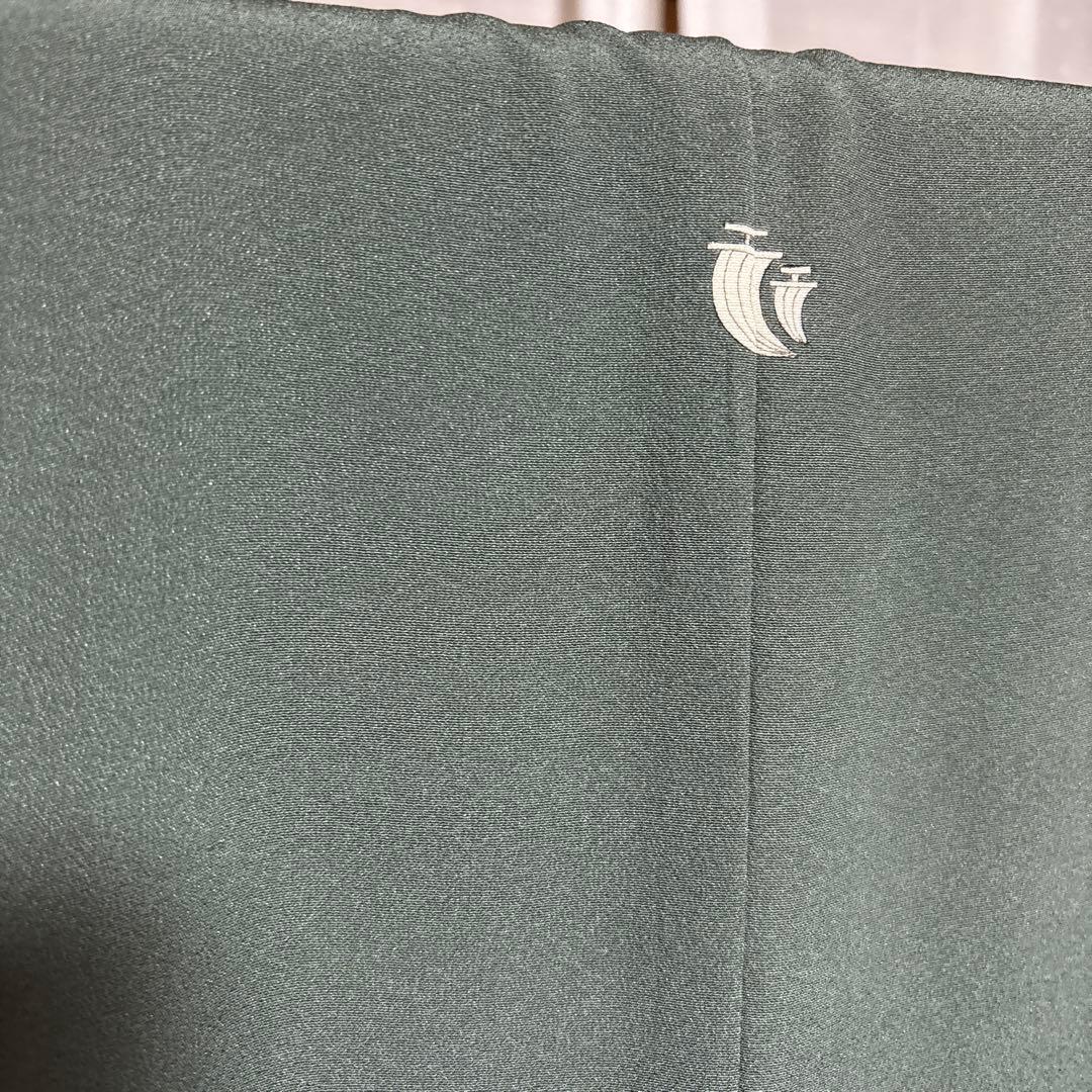 未使用近い　美品　袷　正絹　縮緬　色無地　フルセット　西陣唐織漆箔袋帯