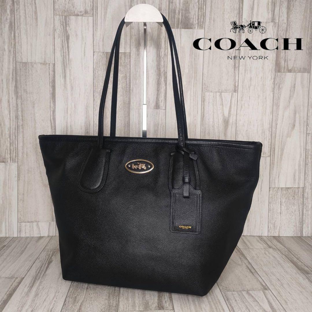 45 COACH コーチ　レザー　トートバッグ　ハンドバッグ
