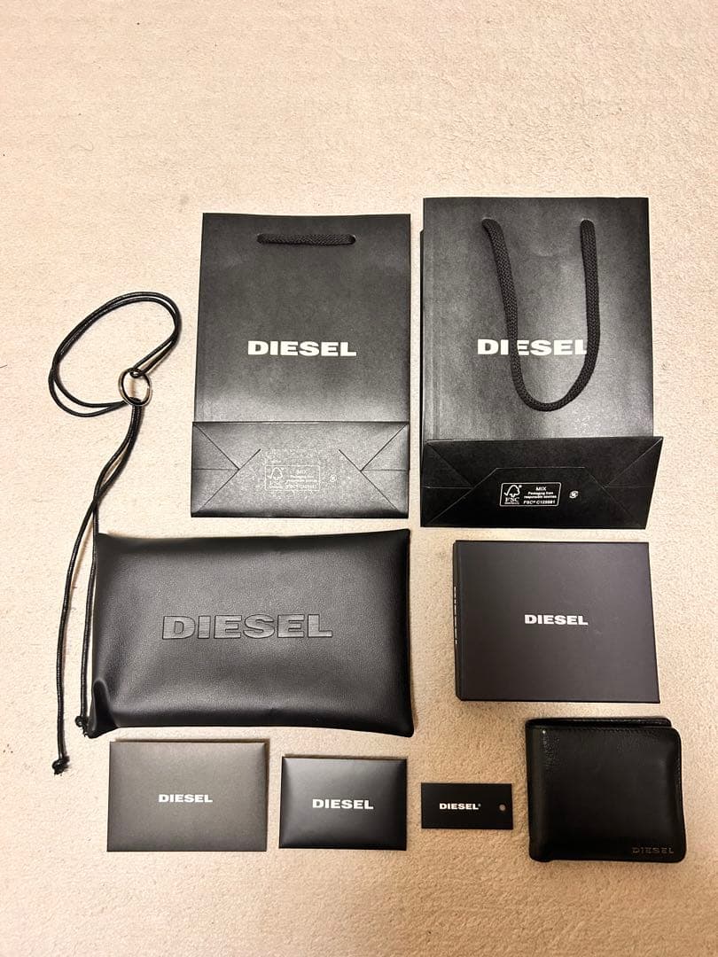 DIESEL ブラック 二つ折り財布 セット