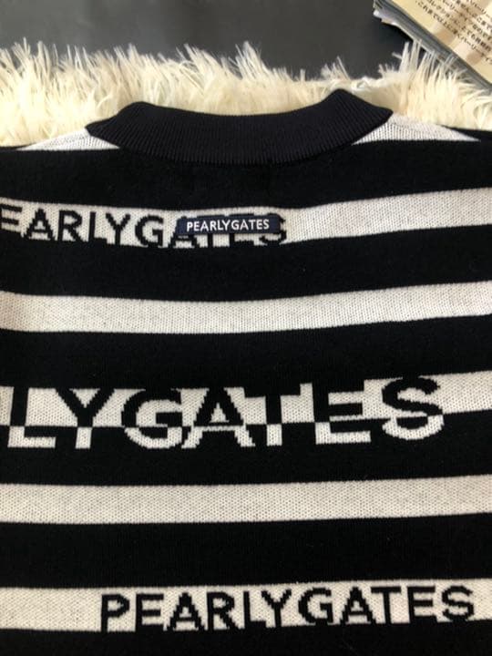 人気完売品パーリーゲイツレディース クルーネックニットプルオーバー サイズ2