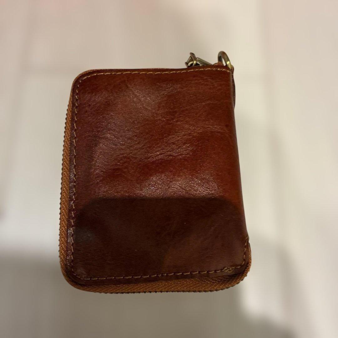 RRL レザー ジッパー財布 ブラウン