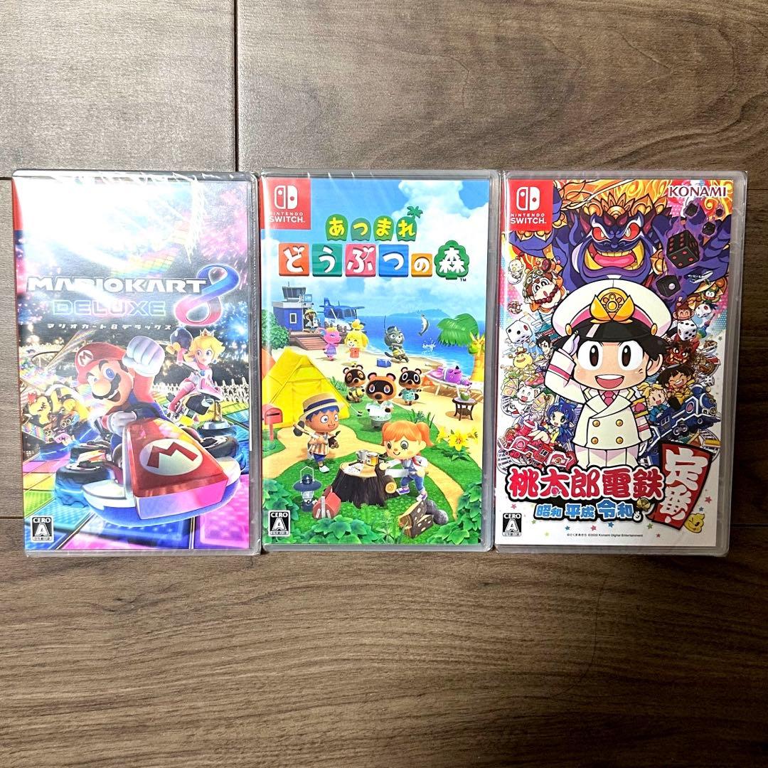 ニンテンドースイッチ　桃太郎電鉄 マリオカート8 どうぶつの森