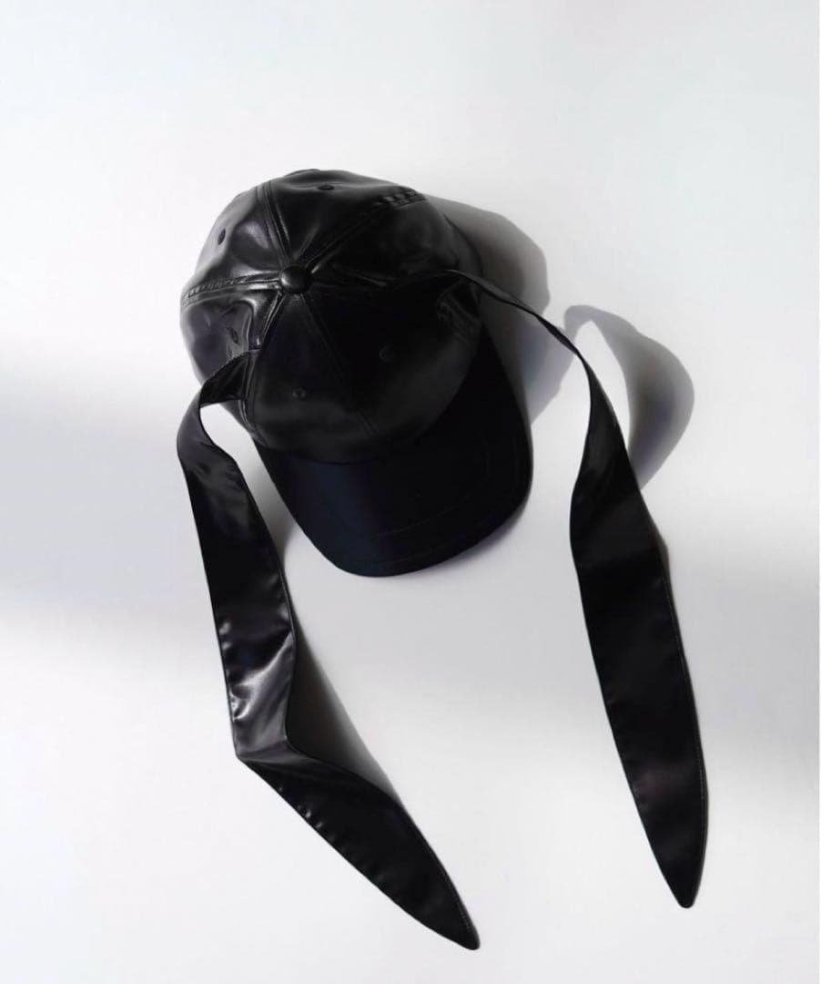 MASU ロングイヤー サテンキャップ BLACK 24ss