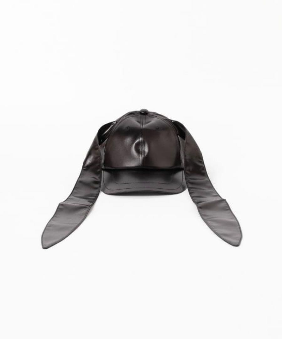 MASU ロングイヤー サテンキャップ BLACK 24ss