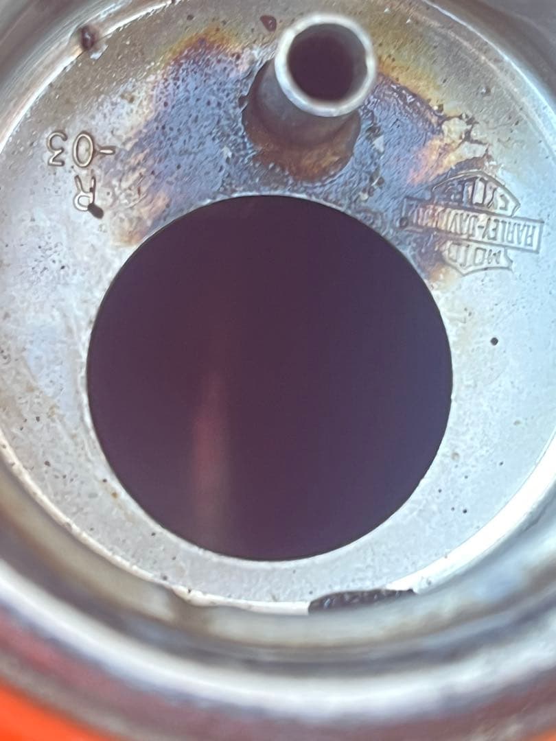 HARLEY-DAVIDSON XL883R オレンジ タンク　インジェクション