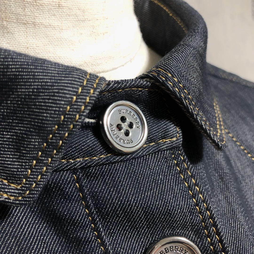 J*Y様 良品　BURBERRYバーバリーロンドン フリルデニムジャケット　ロゴ