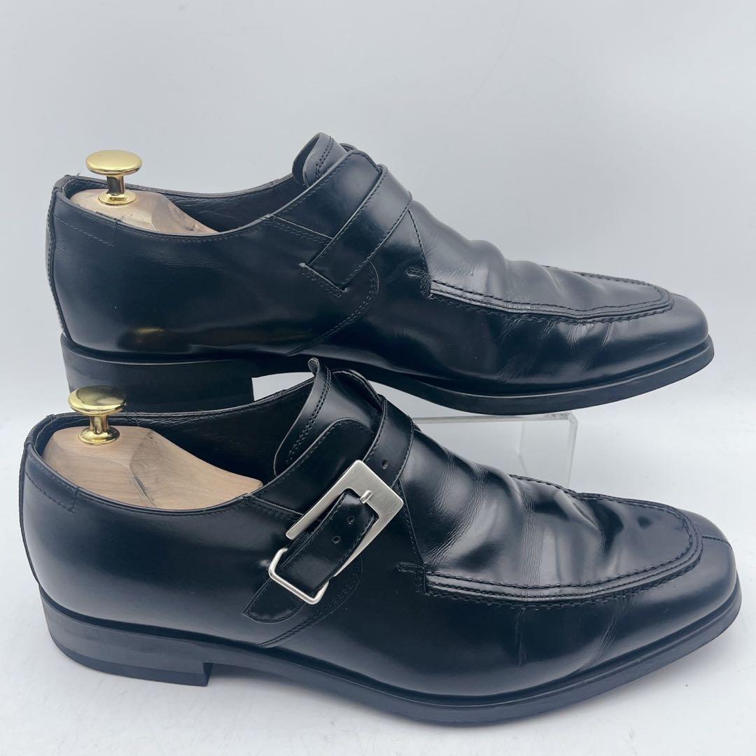 リーガル Y625 Uチップ モンクストラップシューズ ベルト 金具 ブラック