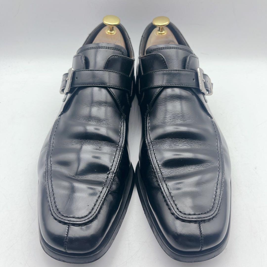 リーガル Y625 Uチップ モンクストラップシューズ ベルト 金具 ブラック