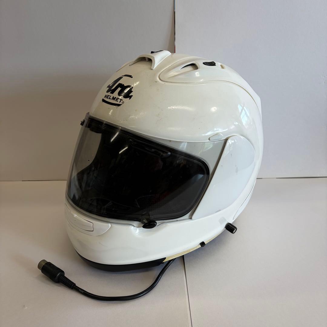 ペ*人様 Arai フルフェイスヘルメット ホワイト 収納袋付き